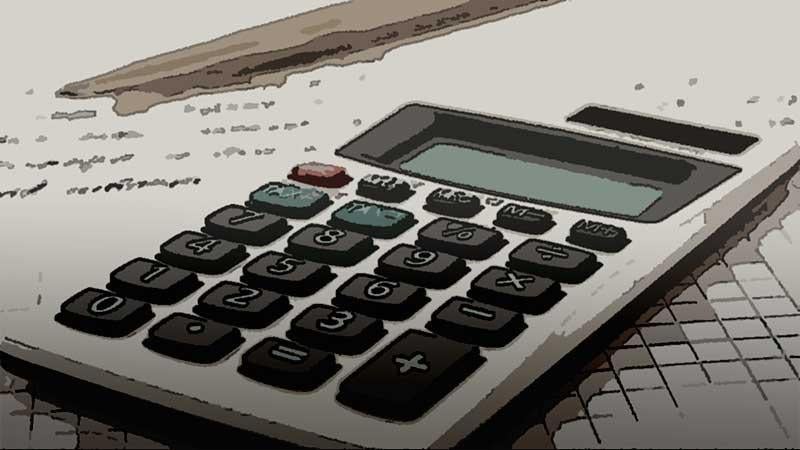 Decorative background - calculator